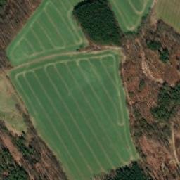 Satellite imagery of [Hosín] church t., CZ
