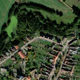 Satellite imagery of [Cizkrajov] church t., CZ
