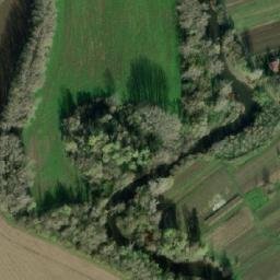 Satellite imagery of [Medlov] church t., CZ