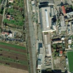 Satellite imagery of [Hrušovany u Brna] former sugar factory chimney, CZ
