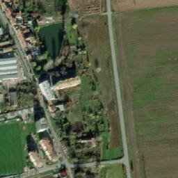 Satellite imagery of [Hrušovany u Brna] former sugar factory chimney, CZ