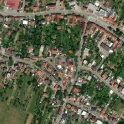 Satellite imagery of [Polešovice] church t., CZ