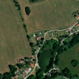 Satellite imagery of [Nová Bystřice] cemetery chapel t., CZ