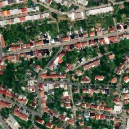 Satellite imagery of [Uherský Brod] cemetery curch t., CZ
