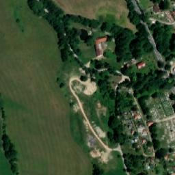Satellite imagery of [Nová Bystřice] cemetery chapel t., CZ
