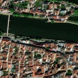 Satellite imagery of Regensburg, Schottenkirche St-Jakob, DE