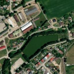 Satellite imagery of [Nová Bystřice] church t., CZ