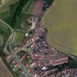 Satellite imagery of [Hostim] church t., CZ