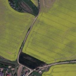 Satellite imagery of [Hostim] church t., CZ