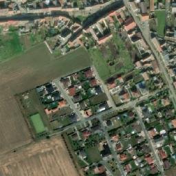 Satellite imagery of [Malešovice] church t., CZ