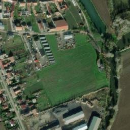 Satellite imagery of [Malešovice] church t., CZ