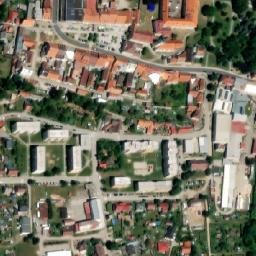 Satellite imagery of [Nová Bystřice] church t., CZ
