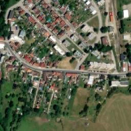 Satellite imagery of [Nová Bystřice] church t., CZ