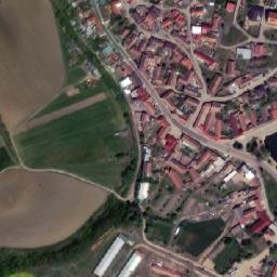 Satellite imagery of [Hostim] church t., CZ