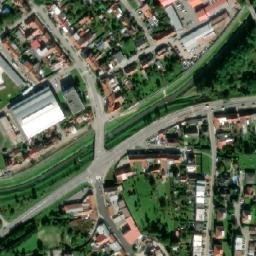 Satellite imagery of [Uherský Brod] factory chimney, CZ
