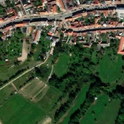 Satellite imagery of [Lišov] church t., CZ