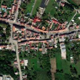 Satellite imagery of [Lišov] church t., CZ