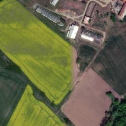 Satellite imagery of [Hostim] church t., CZ
