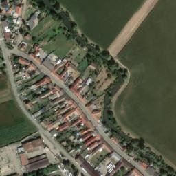 Satellite imagery of [Odrovice] church t., CZ