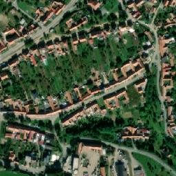 Satellite imagery of [Násedlovice] church t., CZ