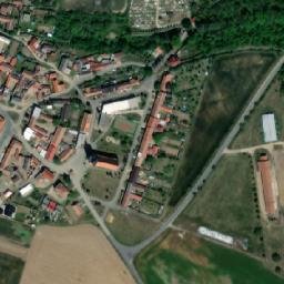 Satellite imagery of [Běhařovice] church t., CZ