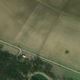 Satellite imagery of [Kubšice] church t., CZ