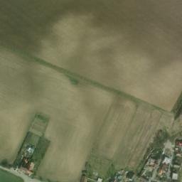 Satellite imagery of [Kubšice] church t., CZ