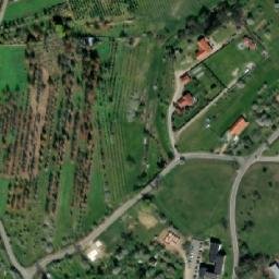 Satellite imagery of [Lhenice] church t., CZ
