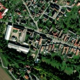 Satellite imagery of [Slavonice] town t., CZ