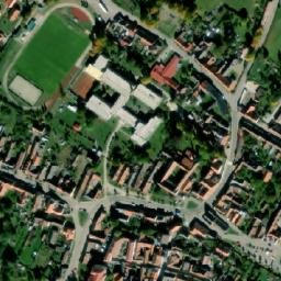 Satellite imagery of [Slavonice] town t., CZ