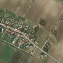 Satellite imagery of [Kubšice] church t., CZ