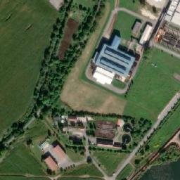 Satellite imagery of Vetropack Moravia Glass, glassworks chimney-1,T,, CZ