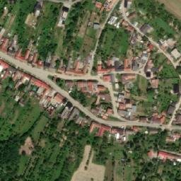 Satellite imagery of [Domanín] church t., CZ