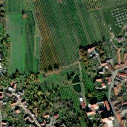 Satellite imagery of [Lhenice] church t., CZ