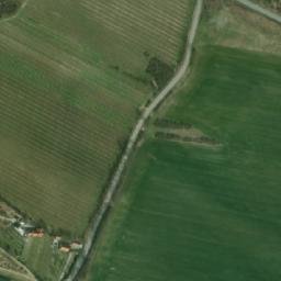 Satellite imagery of [Bohutice] church t., CZ