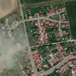 Satellite imagery of [Velké Němčice] church t., CZ