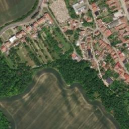 Satellite imagery of [Křepice u Hustopečí] church t., CZ