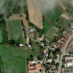 Satellite imagery of [Velké Němčice] church t., CZ