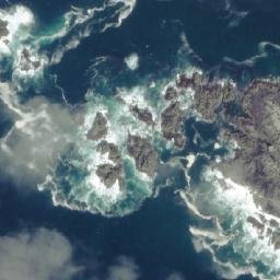 Satellite imagery of Quisitis Point, CA