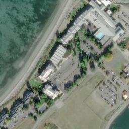 Satellite imagery of Semiahmoo Spit, US