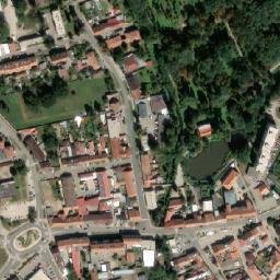 Satellite imagery of [Pohořelice] church t., CZ