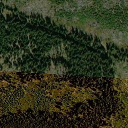 Satellite imagery of Černá hora, CZ