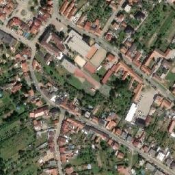 Satellite imagery of [Pohořelice] church t., CZ