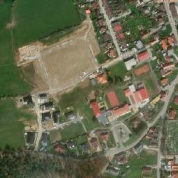 Satellite imagery of [Dubné] church t., CZ
