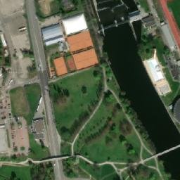 Satellite imagery of Koh-i-noor Hardtmuth [České Budějovice 7] factory chimney, CZ