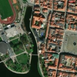 Satellite imagery of Koh-i-noor Hardtmuth [České Budějovice 7] factory chimney, CZ