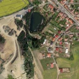 Satellite imagery of [Pavlice] church t., CZ
