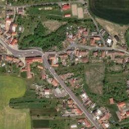 Satellite imagery of [Pavlice] church t., CZ