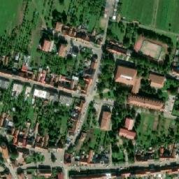 Satellite imagery of [Dolní Němčí] church t., CZ