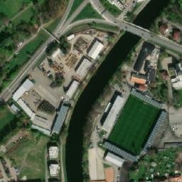 Satellite imagery of Koh-i-noor Hardtmuth [České Budějovice 7] factory chimney, CZ